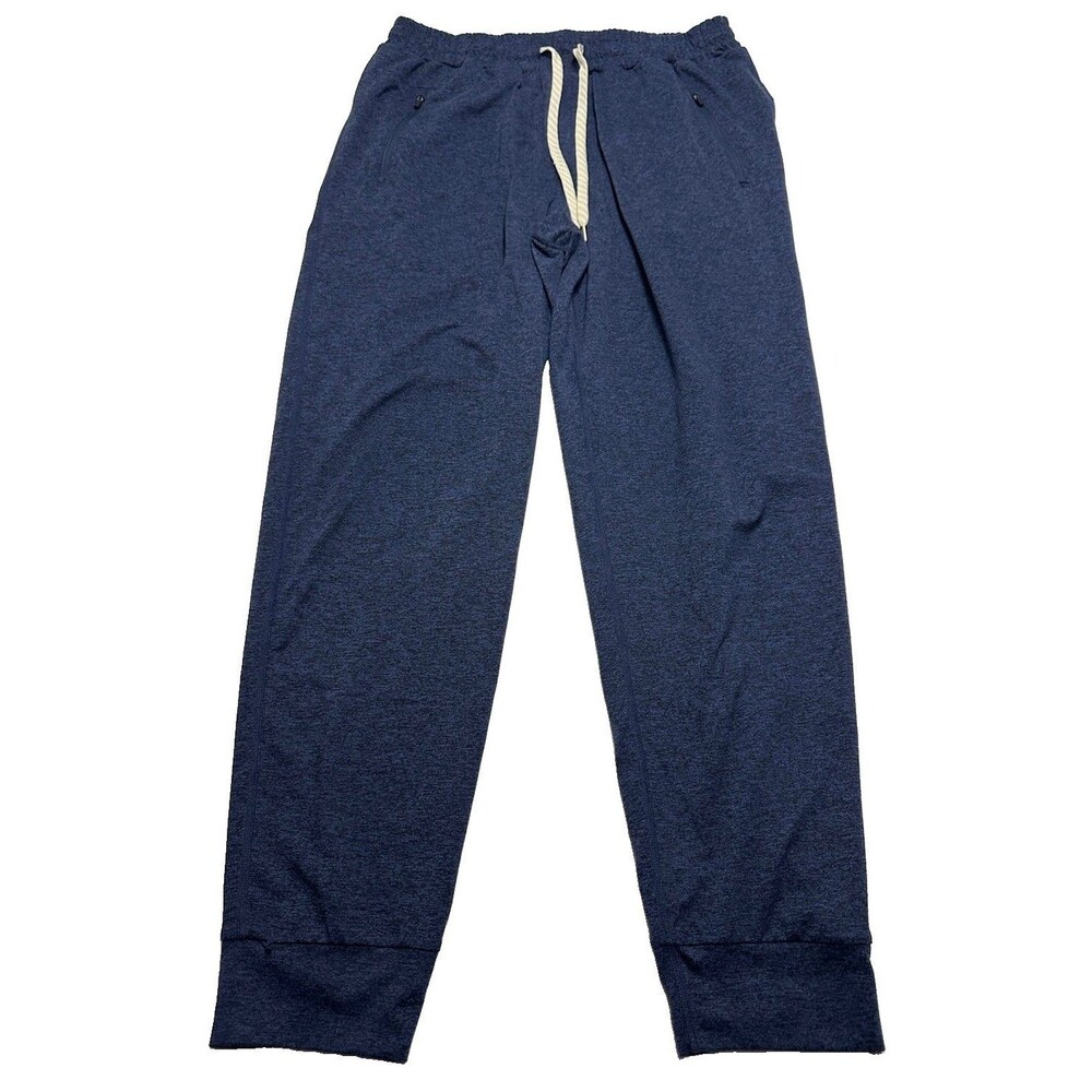 Men's Vuori Ponto Performance Jogger Pants 28" Size Medium Heather Navy #V438